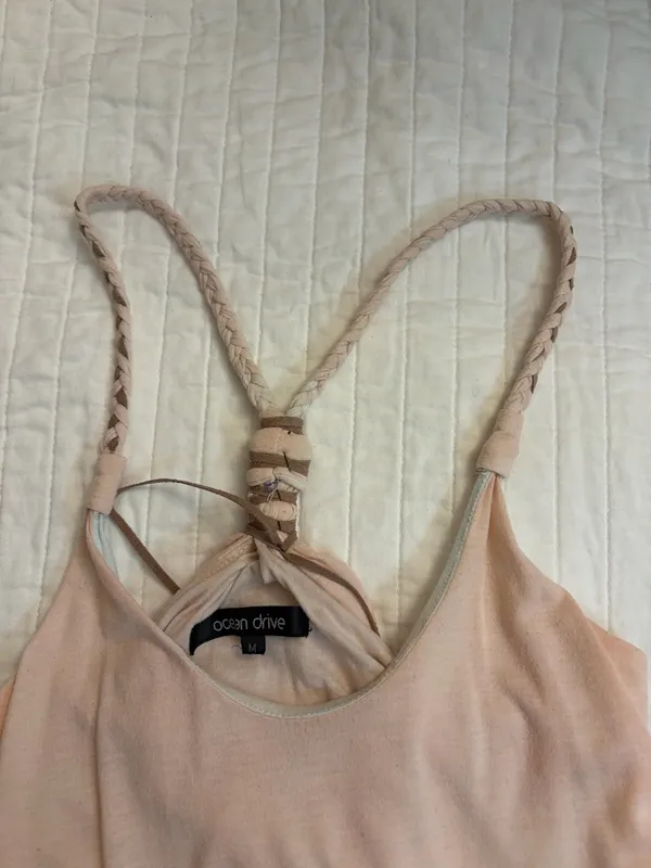 Ocean Drive tie dye ombré shark bite flowy tank - Image 4