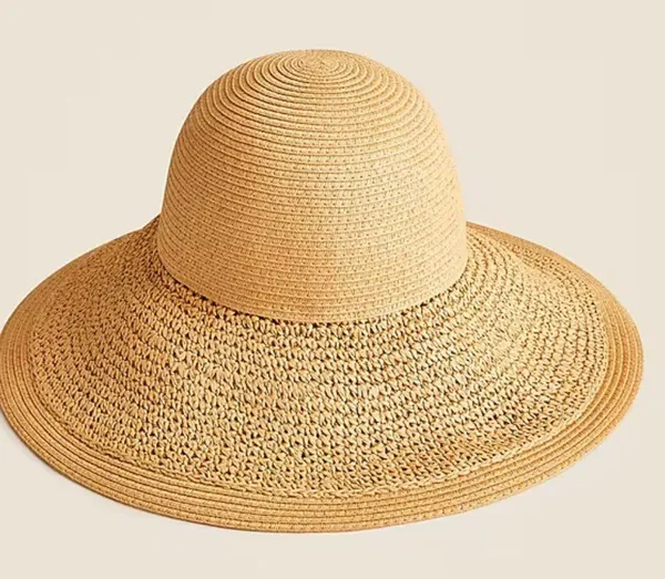 JCREW Textured summer straw hat Color Dusty dune o/s - Image 5
