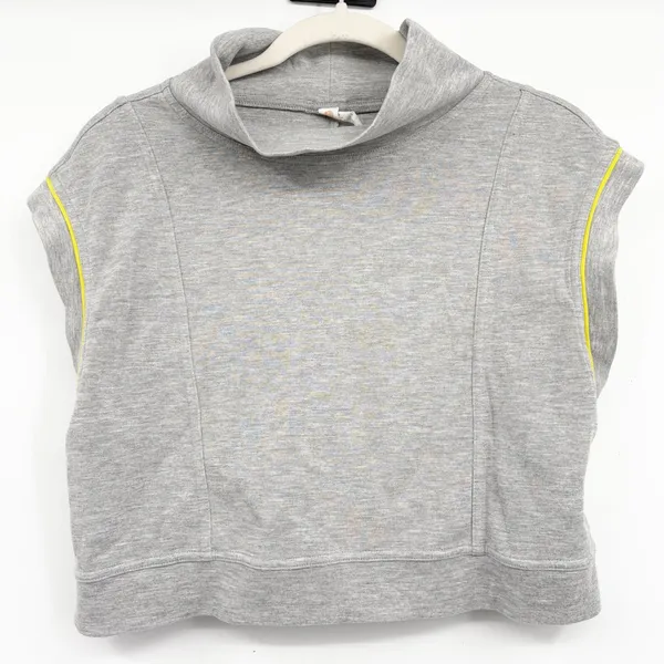Anthropologie Daily Practice Womens Mock Neck Athleisure Muscle Tank Grey XS - Image 3