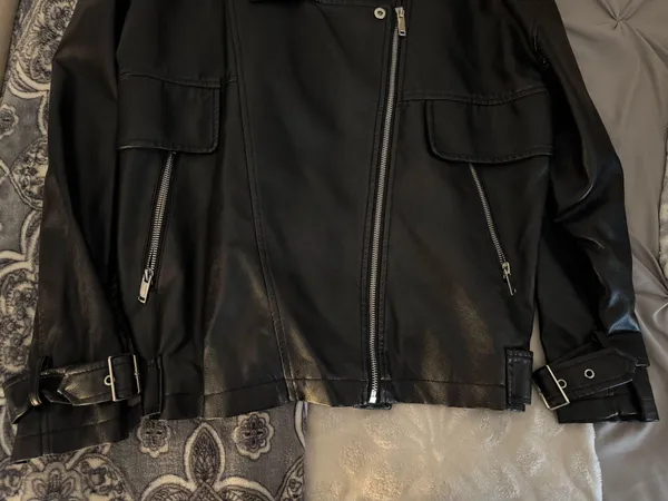 Missguided Faux Leather Jacket - Image 4