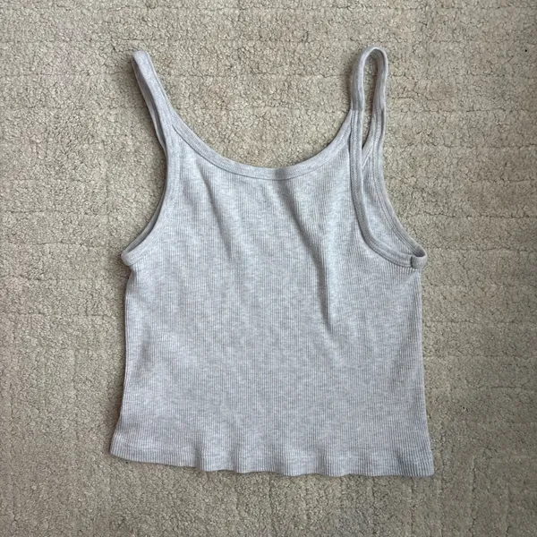 Brandy Melville Basic Gray Tank - Image 2