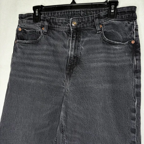 American Eagle Black Stovepipe Jeans - Image 7