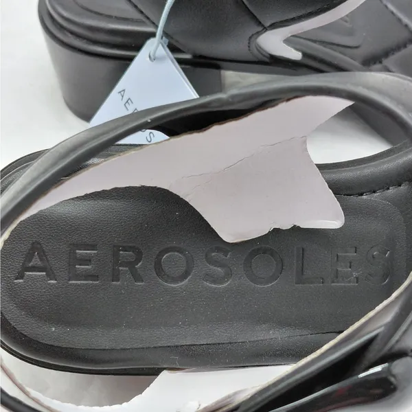 Aerosoles Women Platform Sandals Size 6 Black Comfort Block Heel Everyday Shoes - Image 6