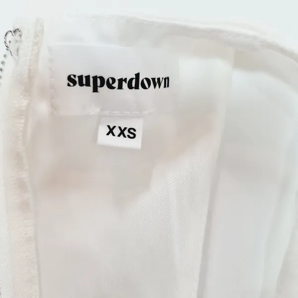 Superdown Andres Midi Dress in Ivory XXS - Image 10