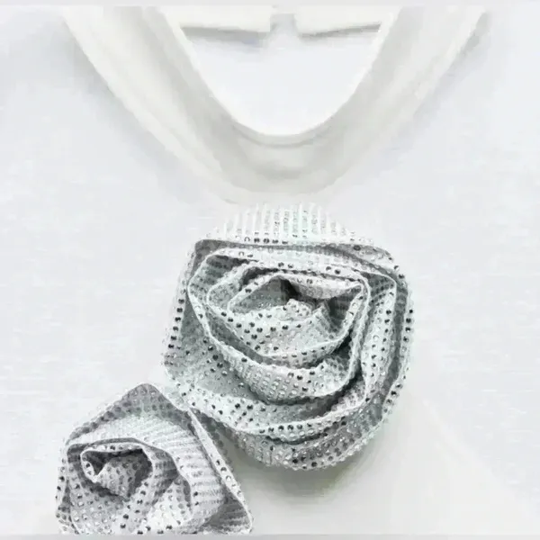 Zara halter neck white‎ top with rhinestones - Image 7