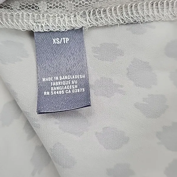 Aerie -1502 Gray Cheetah Print Tie Back Babydoll Camisole Tank Top XS‎ - Image 5