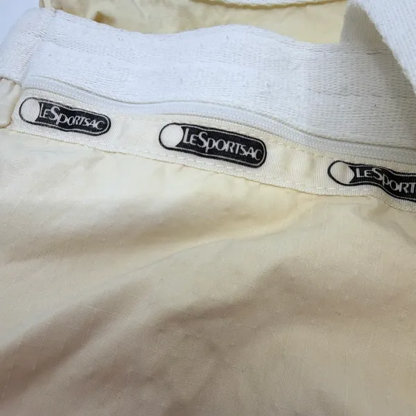 LeSportsac Vintage White Nylon Tote Bag - Image 8