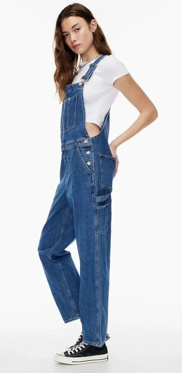 Aritzia Sunday Best Denim Overalls Medium - Image 2