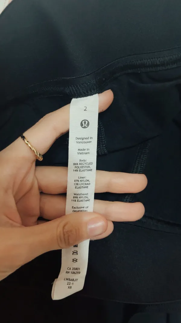 Lululemon Tennis Black Skirt - Image 3