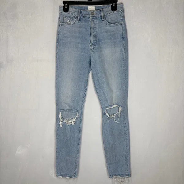 Mother X Miranda Kerr Easy Does It Ankle Skinny Jeans - Image 3