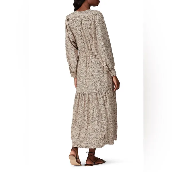 Sweet Baby Jamie Ditsy Midi Boho‎ Long Sleeve Dress Large Peasant Long Sleeve - Image 5