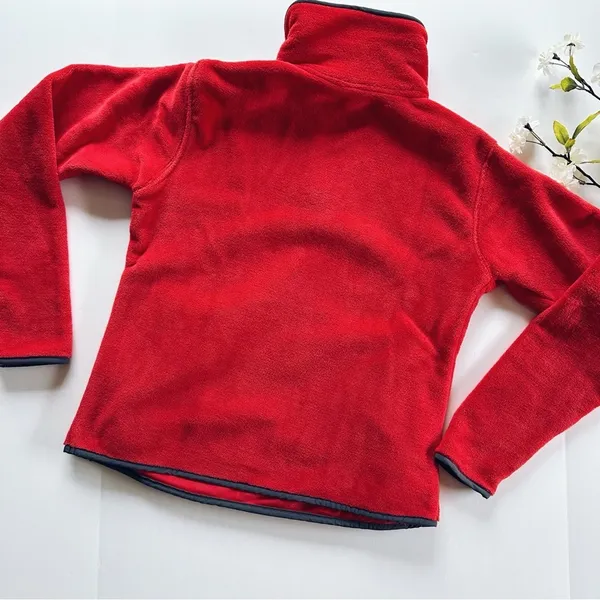 NHL Blackhawks Red Half Zip Sweatshirt Women Small - Image 3
