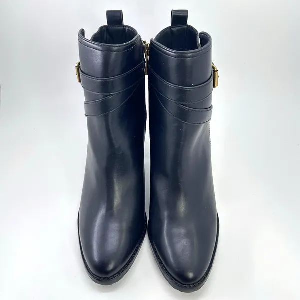 Giani Bernini Ninha Booties Size 10 Black Block Heel Buckle Dress Boots NWOB - Image 2