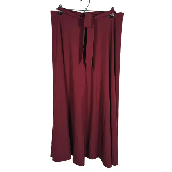 Halara Breezeful High Waisted Convertible Midi Skirt Dress Size Large Burgundy - Image 3