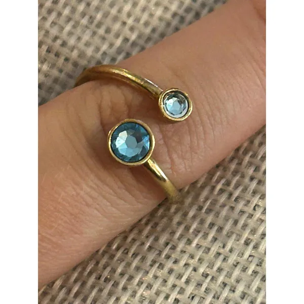 Alex and Dani 925 sterling silvers gold tone size 6.25 a206 ring - Image 2