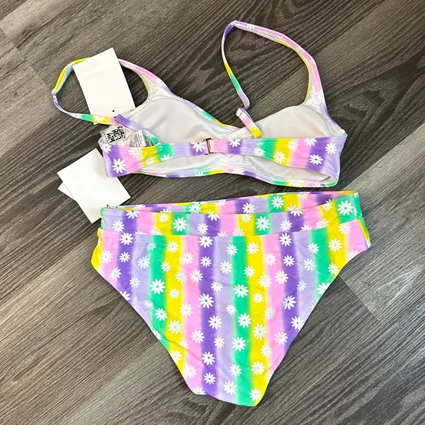 California Sunshine Colorful Tie-Dye Bikini Set - Image 4