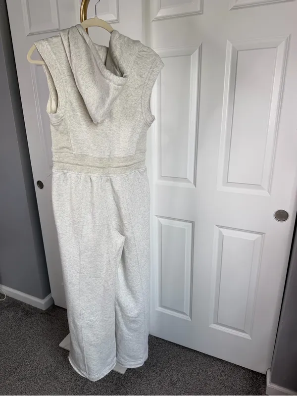 Free People Movement Jumpsuit Size XS Gray Hooded Wide Leg NWOT - Image 12