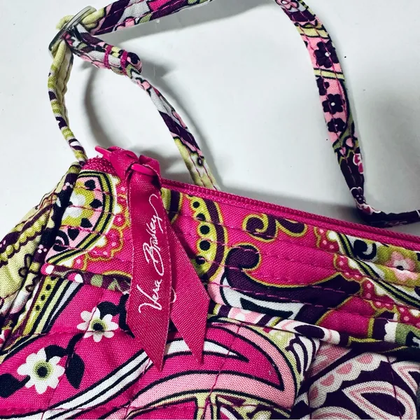 Vera Bradley Multicolor Pink Floral Little Hipster Bag Crossbody Purse VGC - Image 4