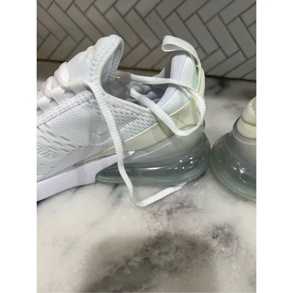Nike Air Max 270 GS White Iridescent Youth 6Y Women 7.5 Sneakers 943345-103 - Image 9