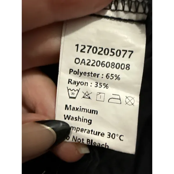 COMMENSE pants size Medium Solid Wide Leg Pants Black career comfort - Image 6