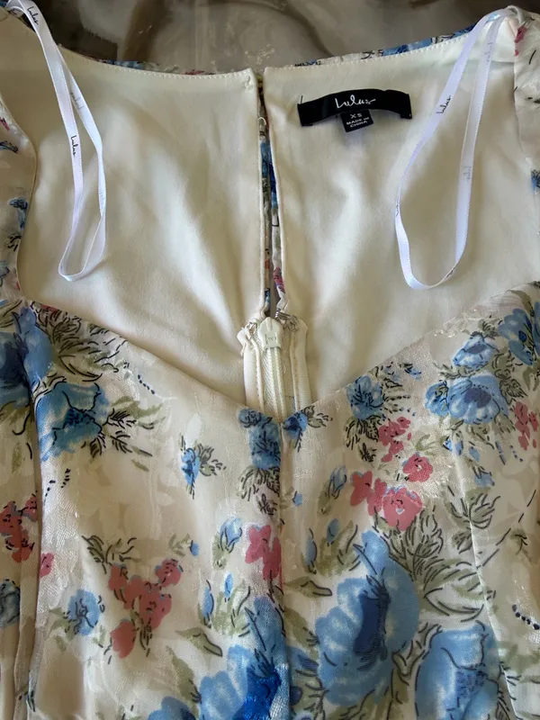 Lulus Floral Long-Sleeve Dress, Size XS, New - Image 4