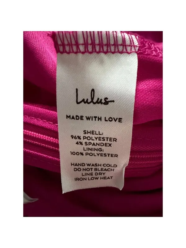 Lulus Fuchsia One-Shoulder Romper M - Image 9