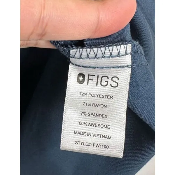 FIGS Casma Shirt Short Sleeve Scrubs Size Large‎ Technical Collection V Neck - Image 6