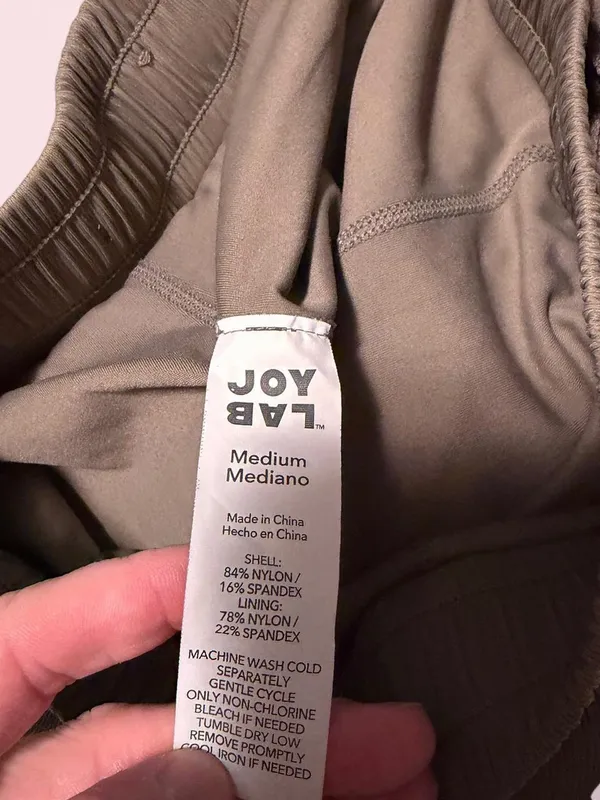 JoyLab Taupe Brown Athletic Shorts with Drawstring - Image 3