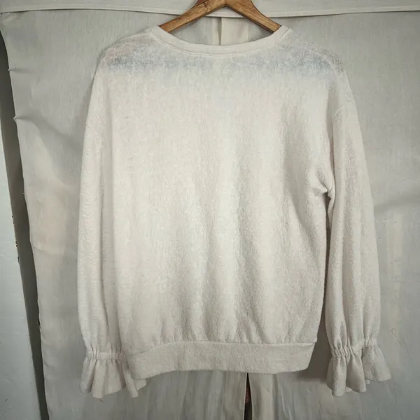 Eri + Ali Anthropologie Ruffle Sleeve Sweater - Image 3