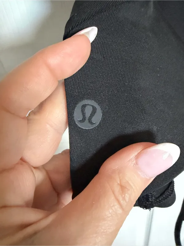 Lululemon Open Back-Tie Short Sleeve Training Top Black Graphite Yoga Tee 2 - Image 6