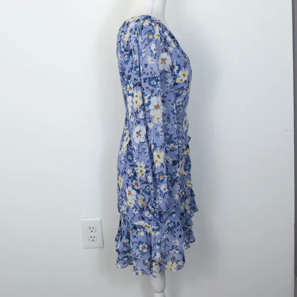 ASTR The‎ Label Floral One Shoulder Ruffle Mini Dress Fairy Womens Size Small - Image 9