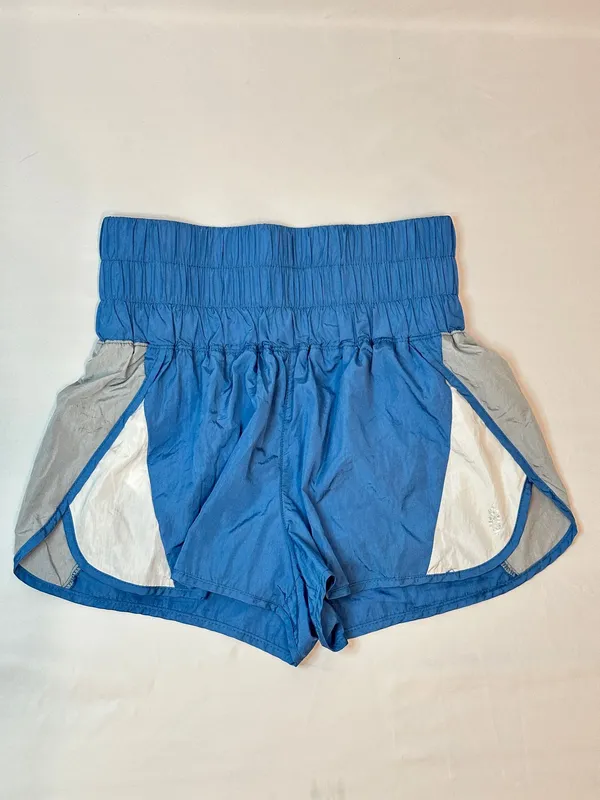 Free People Movement NWOT The Way Home Colorblock Shorts - Royal Blue/Silver - S - Image 2