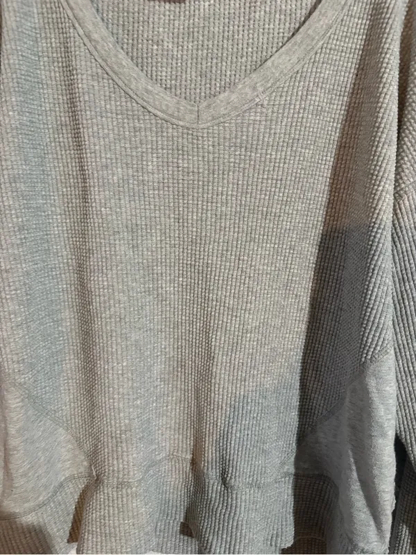 Offline By Aerie Wow! Waffle Oversized T-Shirt | Size: XS - Image 3