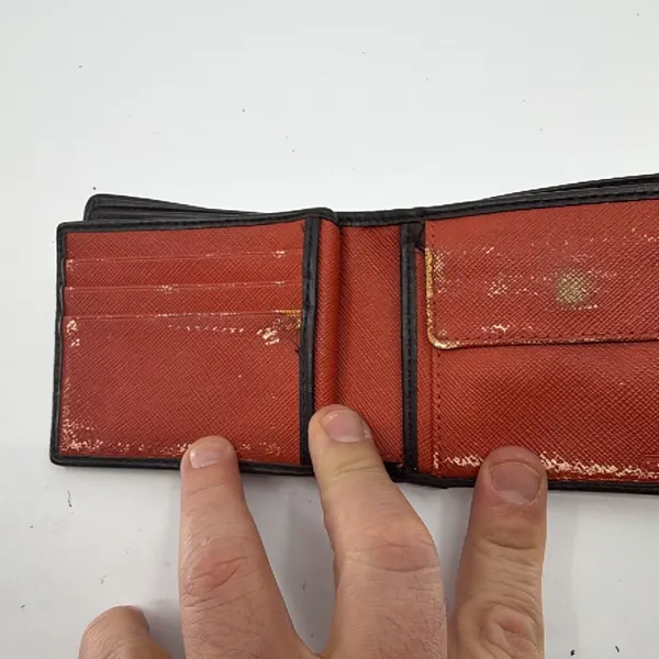 Coach Signature Stripe Brown Coated Canvas Wallet - Image 6