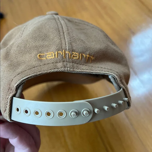Carhartt Tan Canvas Baseball cap - Image 5