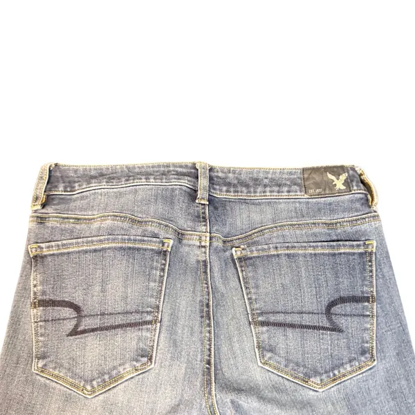 American Eagle Outfitters Highest Rise Jegging Jeans 6 Short Light Wash Stretch - Image 4