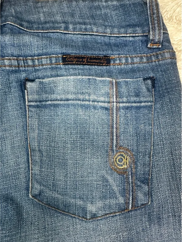 Citizens of Humanity Ingrid 'Traveler #072' medium wash bootcut denim jeans Y2K - Image 14