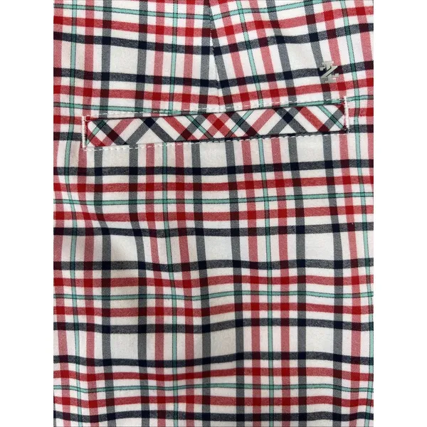 IZOD Golf Skort Womens Size 10 Tartan‎ Plaid Golf Skort Black Red Green White - Image 15