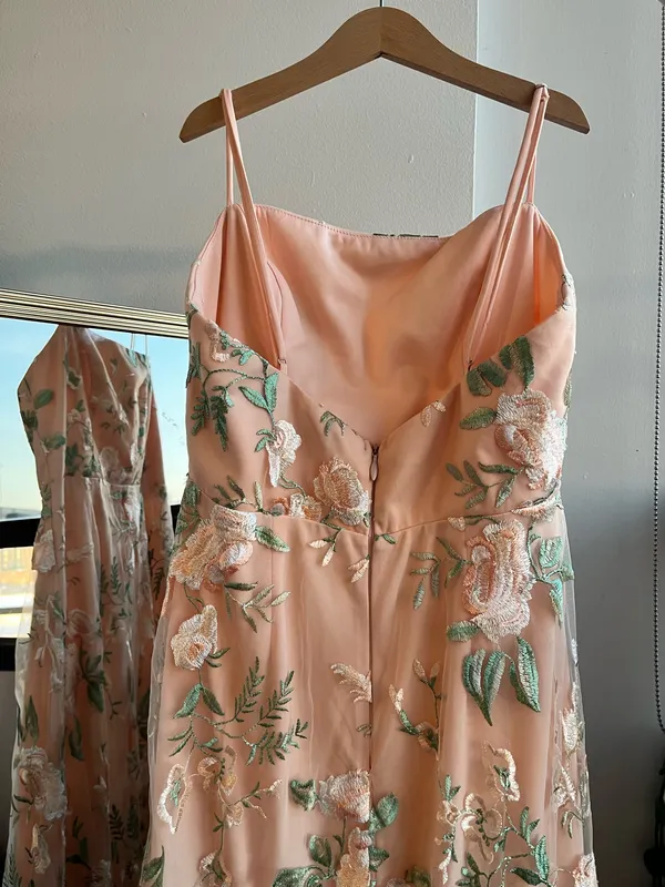 Lulus Budding Blossoms Blush Pink Floral Embroidered A-Line Maxi Dress - Image 6