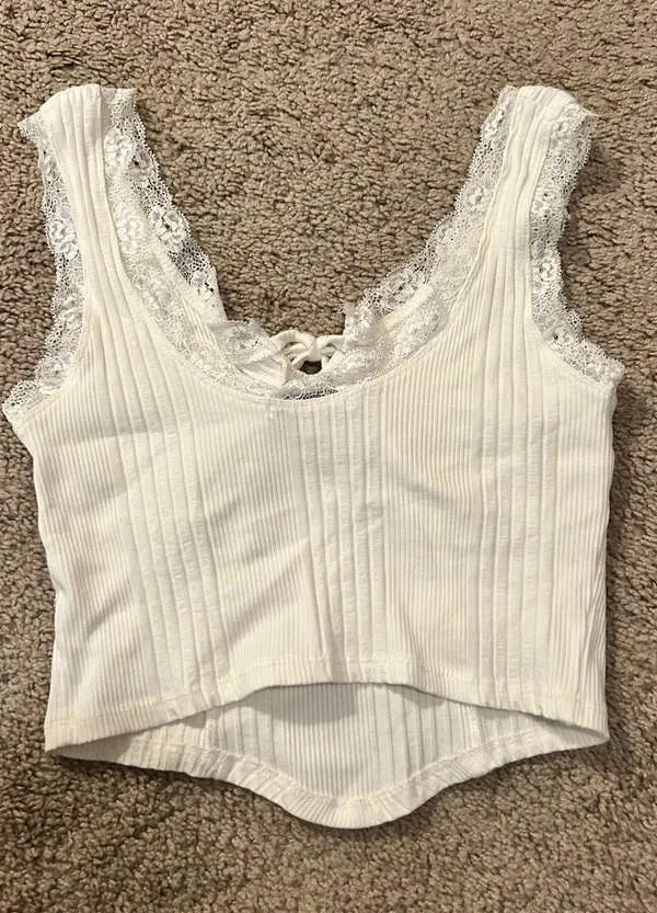 Fitz + Eddi White Crop Top - Image 2