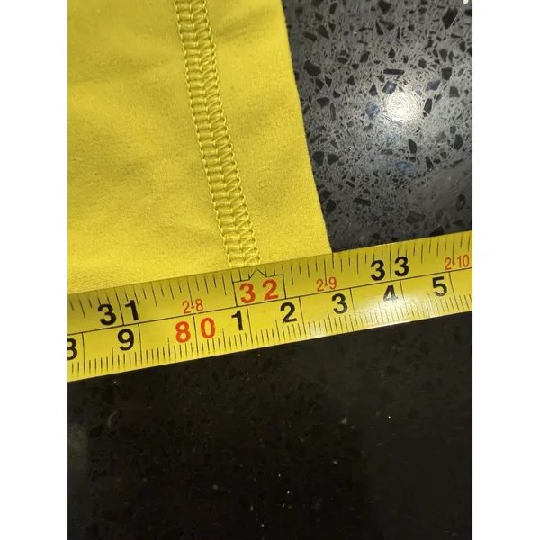 Offline by Aerie Real Me Leggings Size Small Yellow‎ 7/8 Smocked Waist Hi-Rise - Image 7