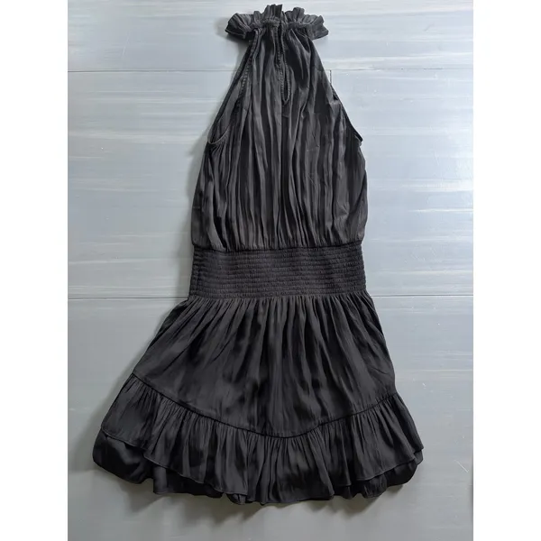 Ramy Brook Naya Sleeveless Black Mini Dress Women Medium - Image 4