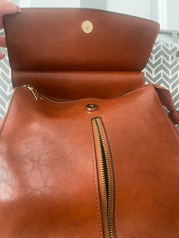 New Without Tag Brown Handbag 11 X 11” - Image 7