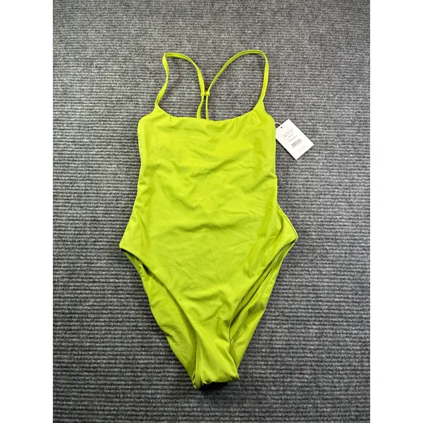 Andie Swim The Makena One Piece Swimsuit Avocado Green Lime Sporty XS AO467 - Image 2