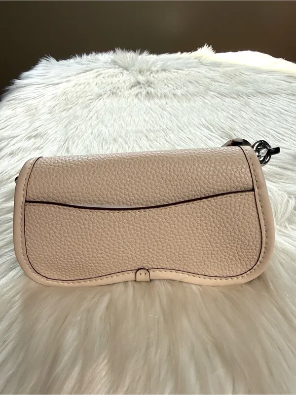 Coach Coachtopia Cloud White Leather Mini Wavy Dinky Bag - Image 4