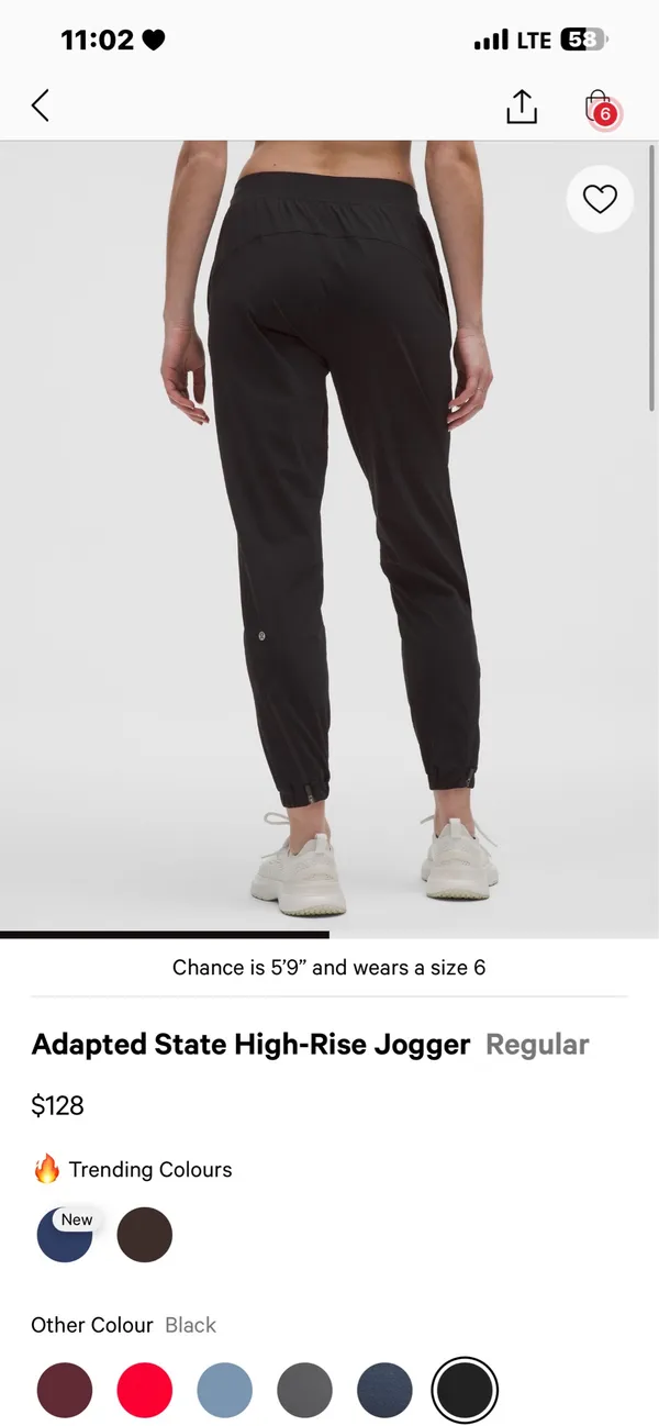 Women’s Lululemon black joggers  - Image 2