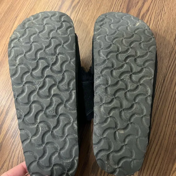 Birkenstock Black Arizona Shearling Sandals Size 6 US $160 - Image 6