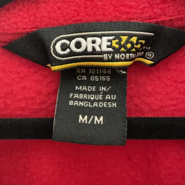 Core 375 Red Fleece Vest Medium - Image 4