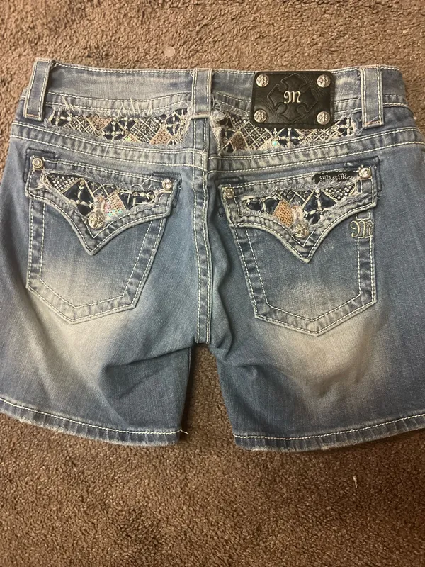 Miss Me Denim Shorts Distressed - Image 5