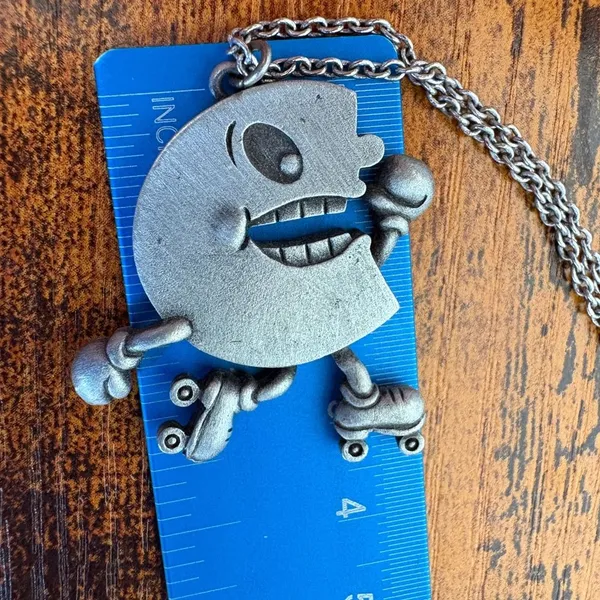 Silver-Tone Whimsical Character Pendant Necklace 20” - Image 7